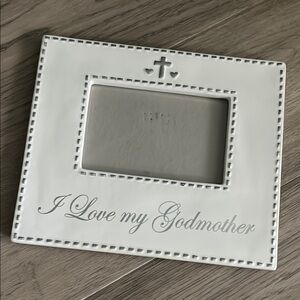 White Godmother Picture Frame